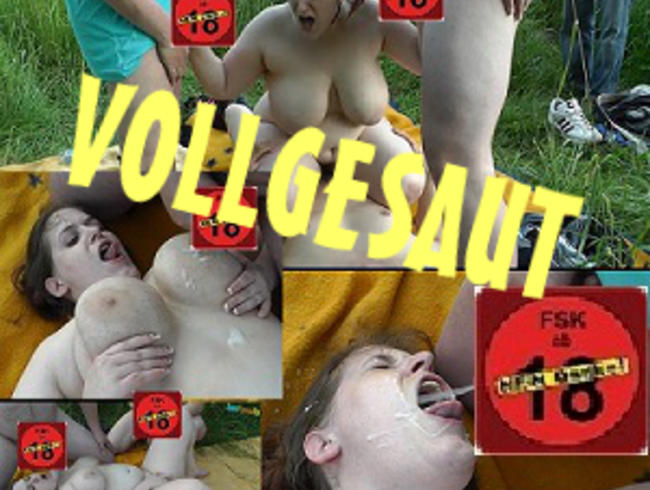 SweetPummelfee Porno Video: VOLLGESAUT - Fresse und Titten voll !!!